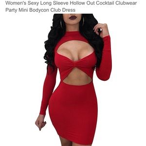 red clubwear dresses
